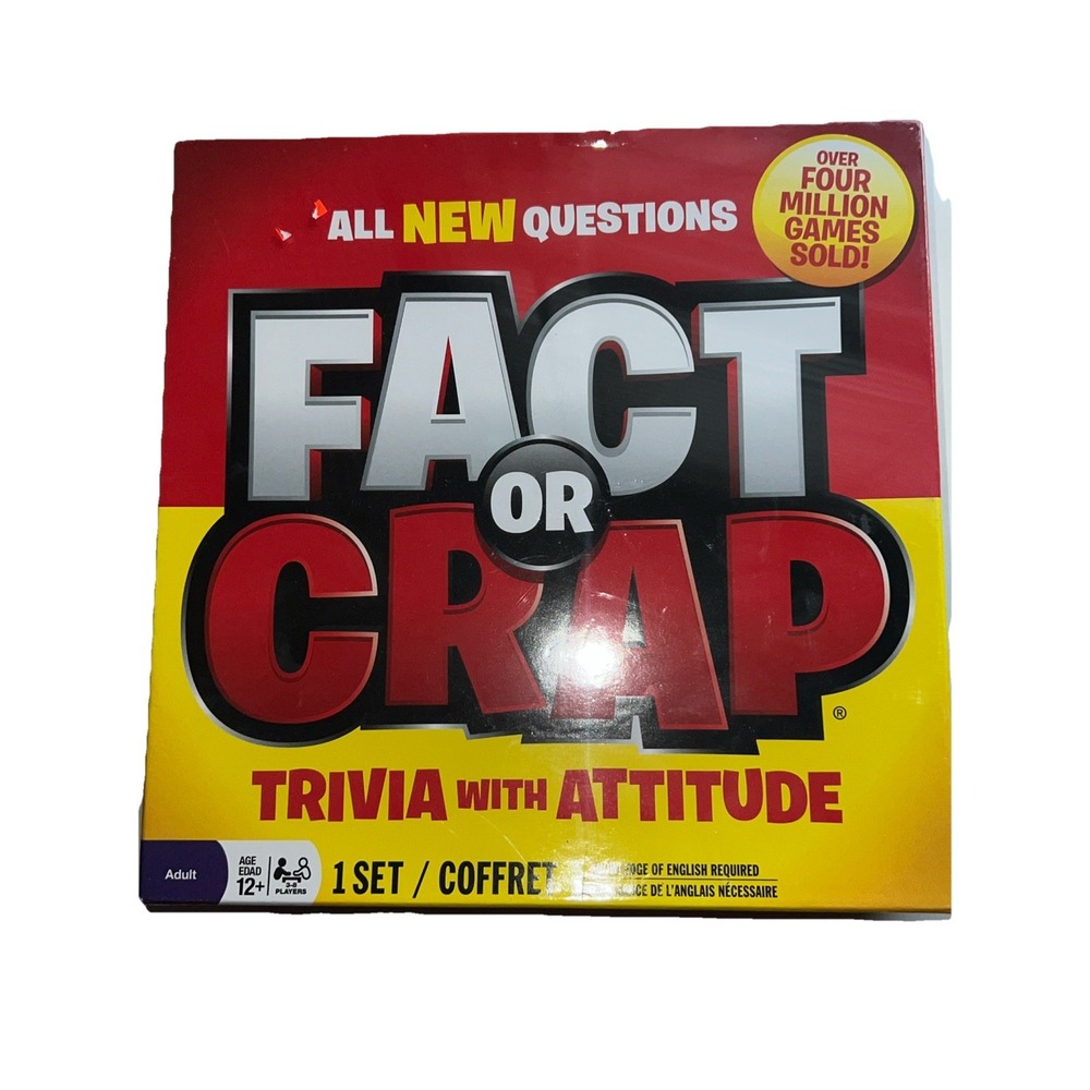 2011 Fact or Crap Board Game Family Game Trivia with Attitude English SEALED